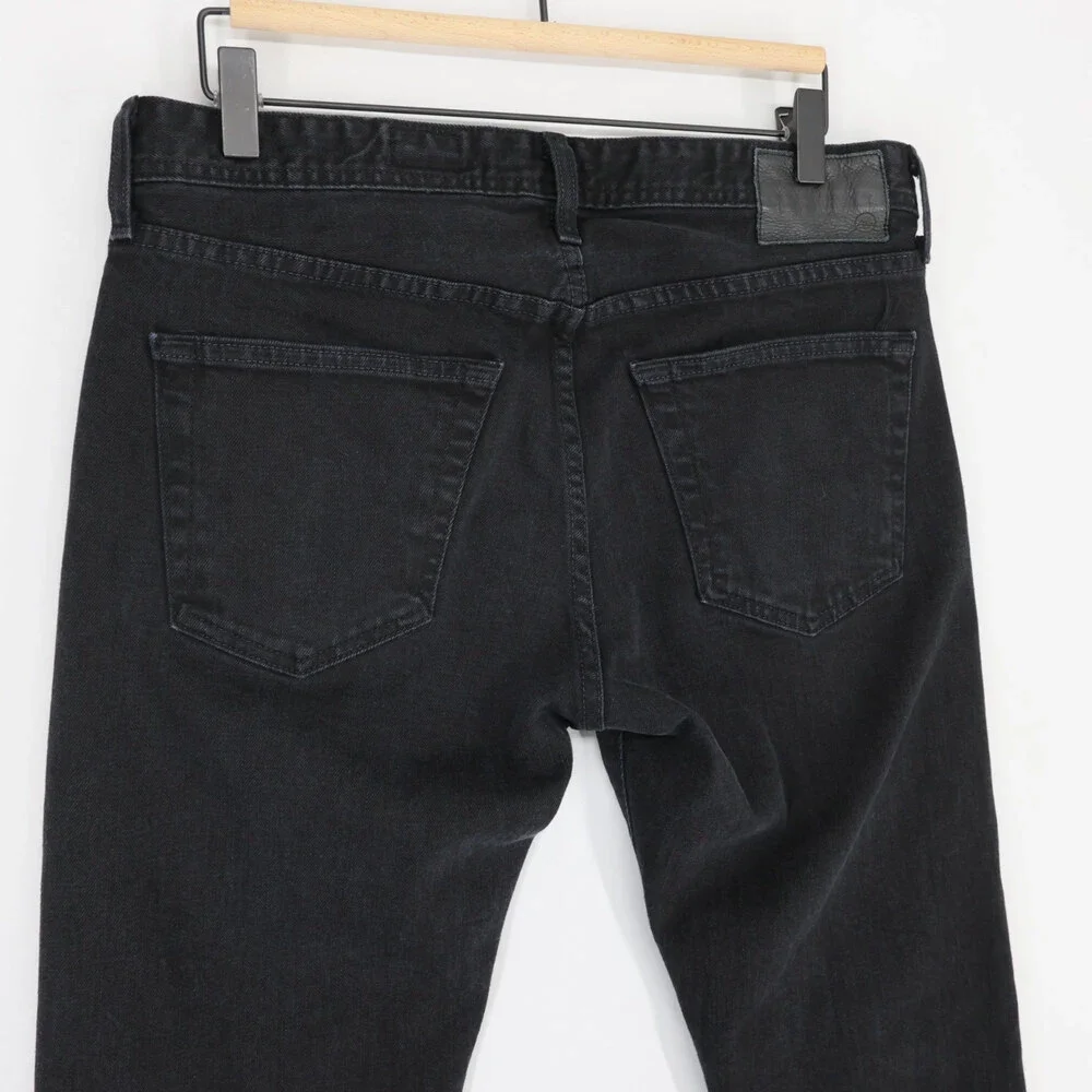 AG Adriano Goldschmied Nomad Jeans Mens 32x34 Black Modern Slim Stretch Denim